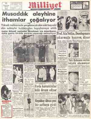  Sokak No: 18İSTANBUL [ Telgraf: MİLLİYET - İstanbul | Ağustos | cex:i saxı: e | | ai et tt eli Ve B | İ Bi suhmet -...