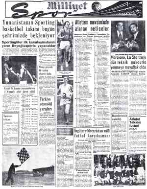  Yunanistarın Sporting basketbol takımı bugün şehrimizde bekleniyor Sportingliler ilk_karşılaşmalarını yarın Beyoğlusporla...