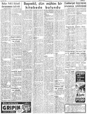  ZS Kmim 1935 Maliye Veki'i iktisadi durumumuzu izah etti 1Baş tarafı birincide) «Bahis mevzuu beyanname, bu parti...