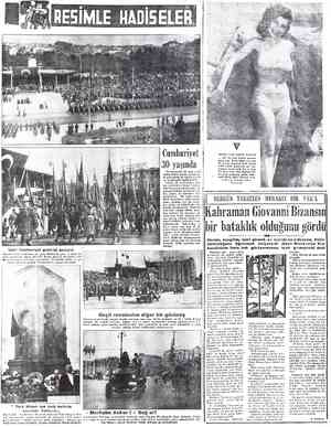  Cumhuriyet 30 yaşında Cumhuriyetin 30 uncu yıtd nümü bütün yurtta olduğu gi bi şehrimizde de büyük sevinç vo tezahüratla...