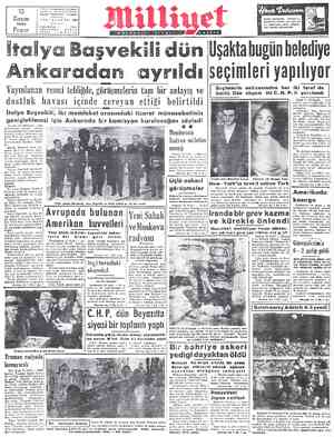 İtalya B 15 Kosım YIL: 4—SAYI: 1264 Bazn gelotalele' Bavazn — 1953 va sıcakl'ığının biraz yüksele- P. Posta Kutasa * 192 ceği