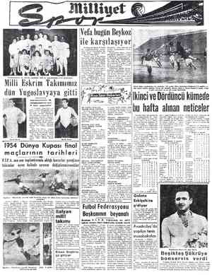  Eskrimcilerimiz bu mevsim yaptıkları milli bir müsabakadan evvel rakipleriyle Milli Eskrim Takımımız Yugoslavyaya gitti l...