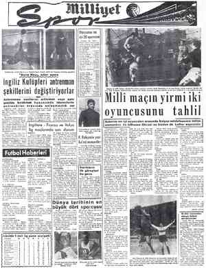  İngilterenin yetiştirdiği en iy | kalecilerinden Frank Swift bir ldmanda kurtarış yaparken “Asrın Maçı,, ndan sonra ingiliz