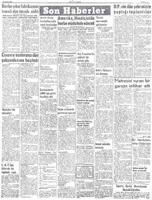  27 NISAN 1954 MİLLİYET SAYFA :7 Burdur şeker fabrikasının temeli dün törenle atıldı Fabrikanın Burdur ve haval, sadi...