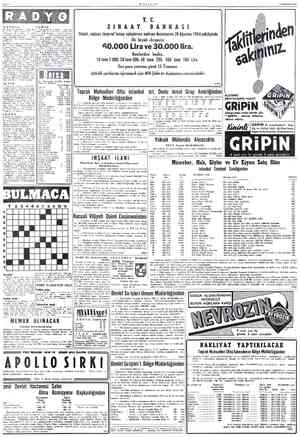  YFA 1 MİLLİYET 9/TEMMUZ/1954 iTANBUL 157 Açılış ve program — 1300 Ha- er — 1315 Dans müziği (PL) © Şarkılar - Sami Toker ne