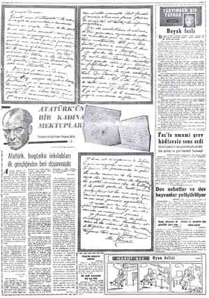  22 KASIM 19540 A tatürk, Bayan Co- rinne'e ilk mektup- larını Sofya'dan gön- dermiştir. Bunlar 3 Kasım 1913 den 28 Haziran