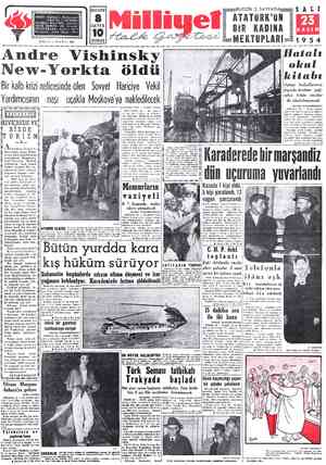  ADRES: POSTA KUTUSU: TELEFONLAR: İBoşyazar; Cağaloğlu, Mollafenart sokak No. 1-İSTANBUL İ| TELGRAF: MİLLİYET, Istanbul...
