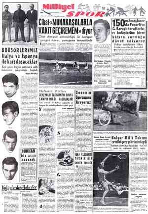  t Yeni milli boks antrenörümüz Italyan POGGİOLINI (sağda). BOKSÖRLERİMİZ İtalya ve İspanya ile karşılaşacaklar Yeni gelen...