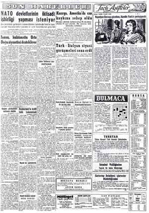  3 ŞUBAT 1955 NATO devletlerinin ikfisadi L p L LESE | L LI isbirliği yapması isfeniyor Aza devletlerin parlâmento...