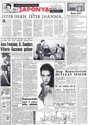  18 MART 1955 * İSTER İNAN, İSTER İNANMA.. . a anlatacağım şeyler tuhaftır, ko: Fakat Japonalrın. karak- aksettirmeleri ada