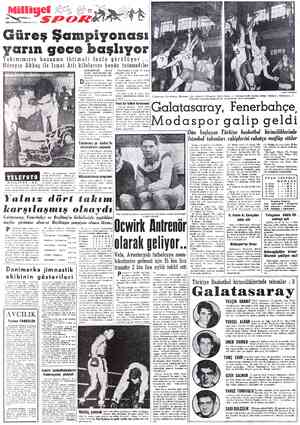  Güreş Şampiyonası yarın gece başlıyor Takımımızın kazanma ihtimali fazla görülüyor ... Hüseyin Akbaş ile İsmet Atlı...
