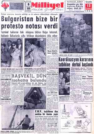  C| KAYNAYAN KIBRIS Komünistlere göre Üçlü konferans Kıbrıs'ın satılması demek miş ! Bugün Üçüncüde Çarşamba 13 İTEMMUZ 71955