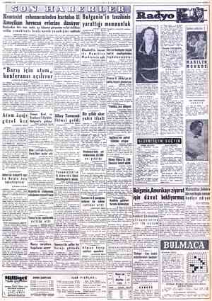  8 AĞUSTOS 1955 «« Mİ LLİYET 5ON HABERE Komünist cehenneminden kurlulan 11 Âmerikan havacısı evlerine dönüyor Bunlardan biri
