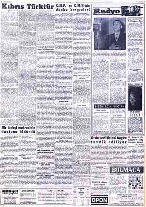  25 AĞUSTOS 1955 Kıbrıs Türkltür b Baştarafı birincide Yunan dostlüğuna  ve kiymet ve ehemmiyeti v ettiğimizi önceden...