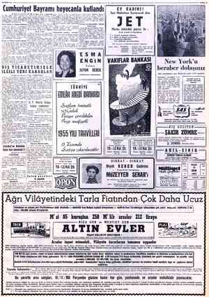  - Belediye Meclisi, 30 ERİM 1955 * (umhuriyet Bayramı heyecanla kuflandı b Baştarafı birincide dir. Daha sonra, Vilâyet,...