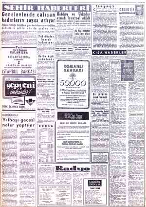 SAYFA: 2 4 OCAK 1956 MİLLİYET OBJEKTİF yüzünden garaja fâsılaya uğrayan fabri işleri düşünmeğe başlarken, mi temi felce...