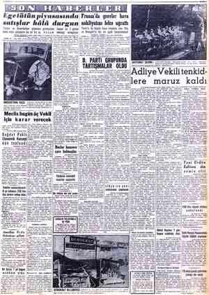  11 OCAK 1956 » Hge tütün ıyıısasd ' satışlar hâlâ durgun Tüccar ve Amerikalılar piyasaya girmiyorlar. Geçen yıl 3 günde sona