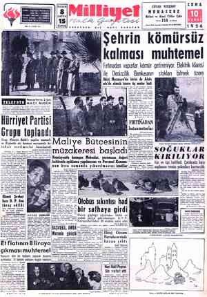  TEL ADRES-: Cağaloğlu, Mollafenâri TELGRAF: MİLLİYET, POSTA KUTUSU : 4927 İstanbul sokak No. 1 - İSTANBUL tâağür EFON :?27 42
