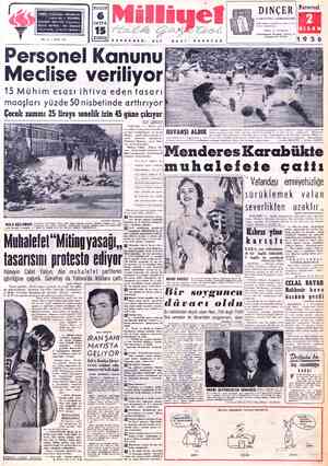  BUGÜN SAYFA İkuruş ADRES : Cağaloğlu, Mollafenâri: sokak No. 1 - İSTANBUL TELGRAF: MİLLİYET, İstanbul POSTA KUTUSU: :- 492,