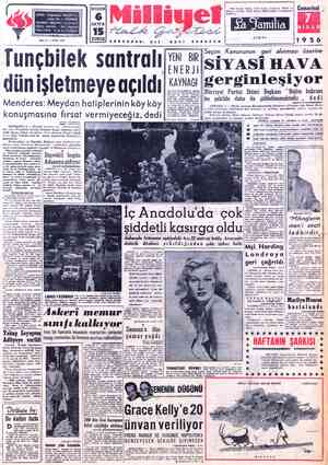  ADRES : Cağaloğlu, Mollafenari TELGRAF: MİLLİYET, İstanbul sokak No.1- İSTANBUL YIL: 6 — SAYI: 2118 BUGÜN SAYFA KURUŞ j...
