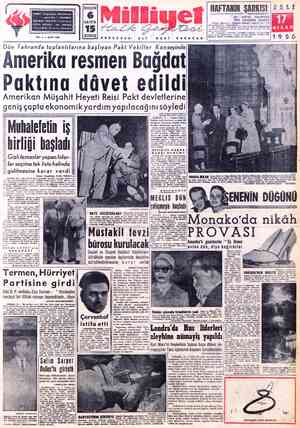  ADRES : Cağaloğlu, Mollafenari © sokak'No. 1 - İSTANBUL TELGRAF: MİLLİYET, İstanbul POSTA KUTUSU : 492, İstanbul TELEFON : 27