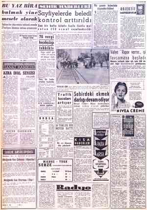  BAYFA: 2 BU YAZ BIRA 23 MAYIS 1956 MİLLİYET" SEHİR HABERLERİ Bir gazete haberinin usuııdurduklerı bulmak ymeSayfiyelerde...
