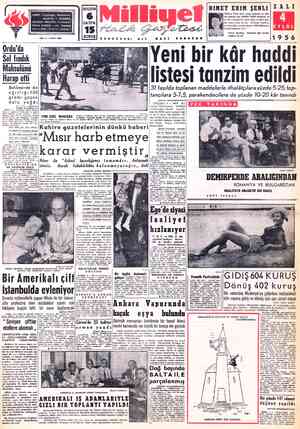  ADRE!: " A E TELGRAF: MİLLİYET, İstanbul POSTA KUTUSU : 492, İstanbul : Cağaloğlu, Mollafenari sokak No. 1 - İSTANBUL NACİ