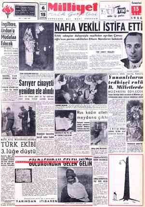 Milliyet sayfa 1