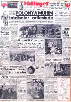  POST Kruüşçev, gözdağı verdi va'ya gidip dönen Kruşçev, komünistler uslü oturmalarını İstemistir. Bi İ beral Titocu Polonya