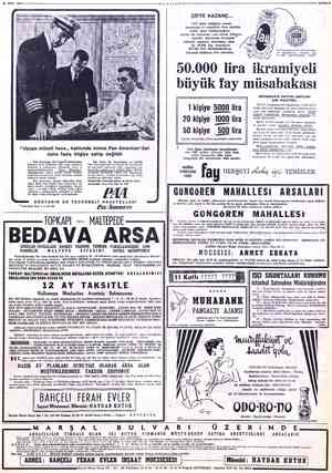  *“MİLLİYET ÇİFTE KAZANÇ... FAY satın aldığınız zaman kazancınız iki cephelidir. Hem şimdiye kadar eşine rastlamadığınız...