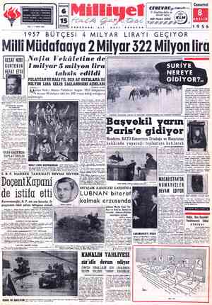  ADRES : Cağaloğlu, Mollatenari i sokak No. 1 - İSTANBUL TELGRAF: MİLLİYET, İstanbul POSTA KUTUSU : 492, İstânbul —a İ...