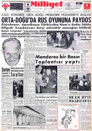  PAZAR ADRES'; Cağaloğlu, Mollafenari sokak No. 1 - İSTANBUL TELGRAF: MİLLİYET, İstanbul POSTA; KUTUSU : 492, TELEFÖN : 27 42