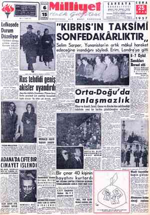 Milliyet sayfa 1