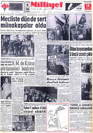  ADRES : Cağaloğlu, Mollafenari sokak No. 1 - İSTANBUL TELGRAF; MİLLİYET, İstanbul POSTA* KUTUSU : 492, İsfanbul TELEFON : 27