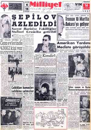 Milliyet sayfa 1