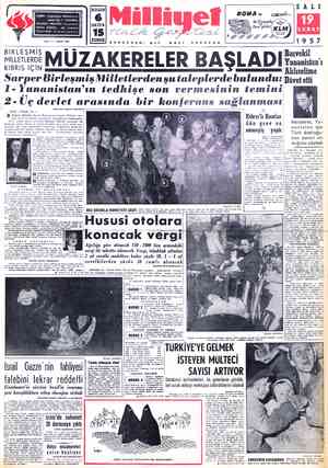 : sokak No. 1 - İSTANBUL &| TELGRAF: MİLLİYET, İstanbul POSTA KUTUSU : 492, İstanbul TELEFON : 27 42 10 ( Santral ) HLERE AM