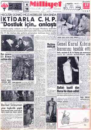  ADRES : Cağaloğlu, Mollafenari sokak No. 1 - İSTANBUL TELGRAF: MİLLİYET, İstanbul POSTA KUTUSU : 492, İstanbul — TELEFON ; 27