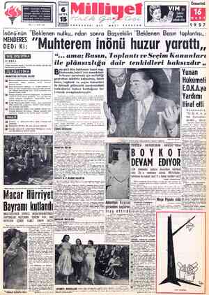 Milliyet sayfa 1