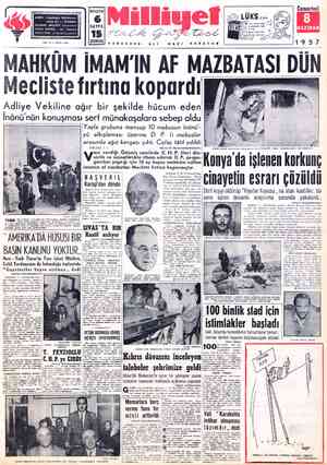 Milliyet sayfa 1