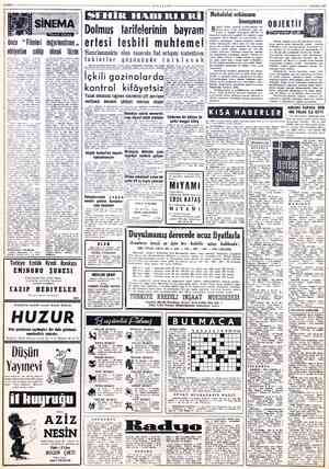  SAYFA: 2 * aei ae lt llli lll attt ***6 TEMMUZ 1957 MİLLİYET SEHİR HABERLERİ Dolmus - tarifelerinin bayram 'erfesi fesbili