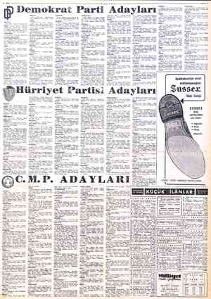  MİLLİYET emokrat Parti Adayları 8 EKİM 1957 ADANA Cavit Oral, Ahmet Topaloklu, Se- at Barı, İsmet Uslu, Enver Batumlu, Mehmet