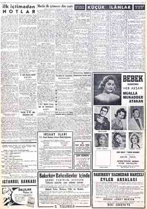  & KASIM 1957 ilk içtimadan N ÖT b Baştarafı Birincide Saat 1480 de salona giren Başvekil Adnan Menderes, D.P. meb'ustarı da-
