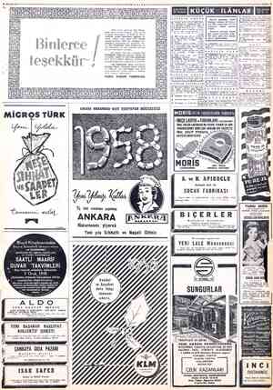  e BK F 1958 Yılına leme Tozu birinci bırakmış bülunüyor. 1$ zarfında ancak emekler olması icap eden timizin dört bi mle bet