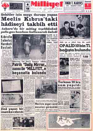 Milliyet sayfa 1