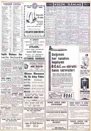  © Baştarafı Birincide TEBEBBII LİSTESİ İzmir Cumhuriyet bulva; Not 16 müstecirleri Hüseyin Terzi 20000 Maltepe iplik...