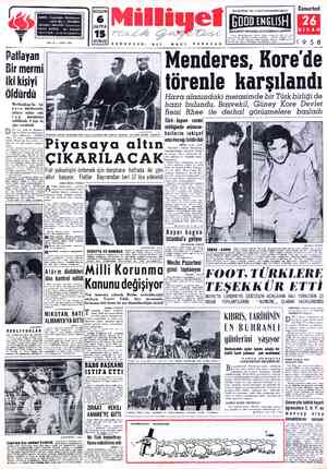 Milliyet sayfa 1