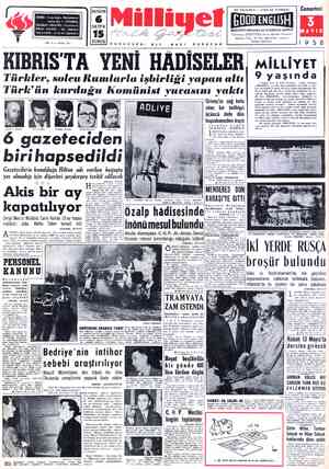 Milliyet sayfa 1