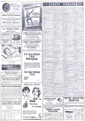  € HAZİRAN 1958 “Beyaz lâstik yonağı,, orijinöldir) “Taklitlerinden ıakınmıxA Temlendeclenin mün VEDAT DURUSEL Meşüz lislük