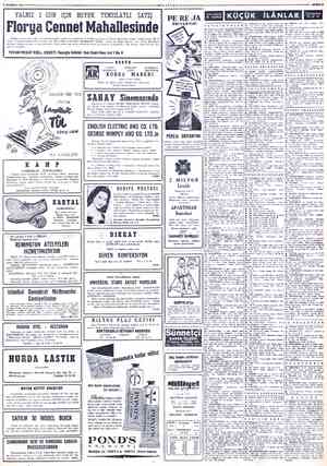  $ HAZİRAN 1958 MİLLİYET" YALNIZ 2 GÜN İÇİN BÜYÜK TENZİLÂTLI SATIŞ Florya Cennet Mahallesinde Bugüne kadar M2 si 40 ve 4...