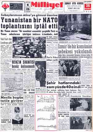  ADRES : Cağaloğlu; Mollafenari sokak-No, 1 - İSTANBUL İf TELGRAF: MİLLİYET, İstanbul POSTA KUTUSU : 492, İstanbul İTELEFON ;